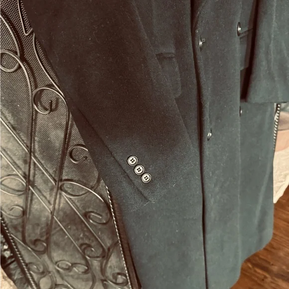 NWOT- Classic wool blend DB overcoat - Picture 4 of 7